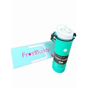 FrostBuddy Sports Buddy 24oz Insulated Water Bottle Teal Stainless Steel NIB